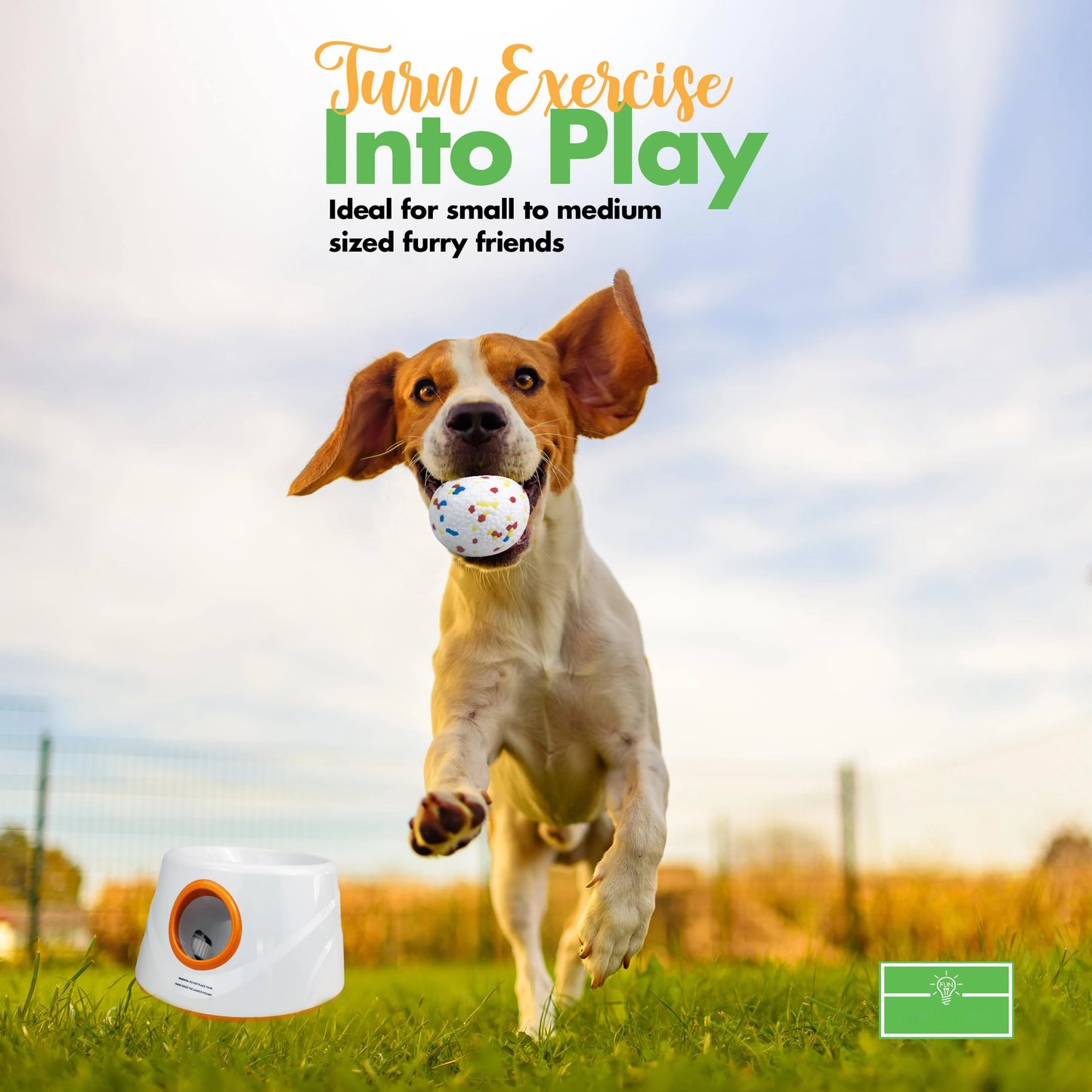 Automatic Dog Ball Launcher Dog Fetch Machine for Small to Medium Sized Dogs,3 Launch Distances, Ball Launcher for Dog Toys