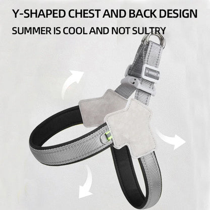 Pet Chest Strap for Small Medium Dogs Summer Puppy Breathable Adjustable Hiking Harness Vest Chihuahua Yorkshire Pug Supplies