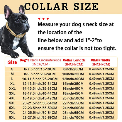 Luxury Diamond Cuban Collar for Pets with Secure Buckle
