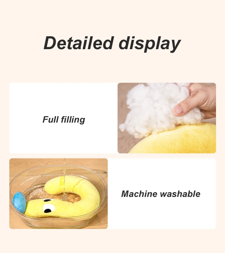 1 Pc Pet Little Pillow U-Shaped Neck Protector Deep Sleep for Puppy Kitten Pillow Dog Cat Headrest Sleeping Pillow Pet Supplies