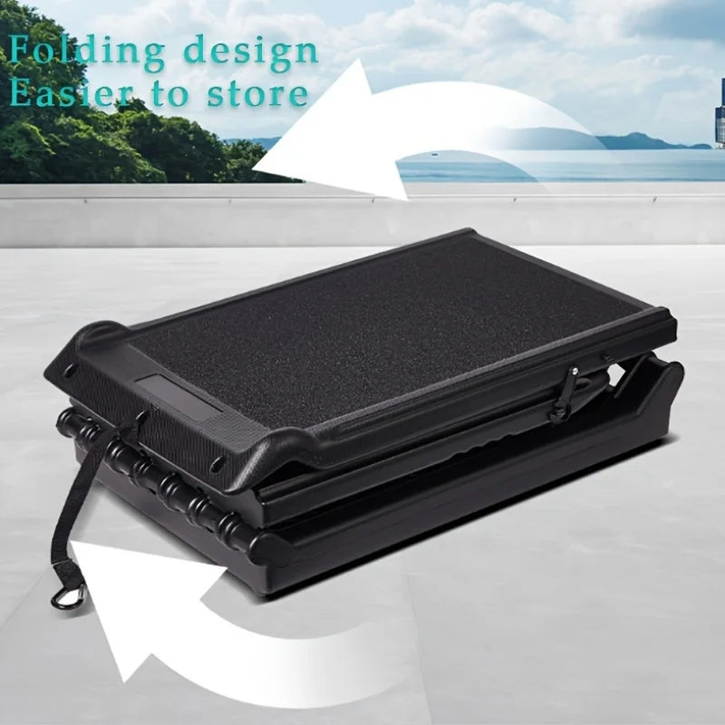 KEMORELA 70/42 Long Folding Pet Ramp Stair For Cars Trucks & SUVs -Fits Large Dogs With Side Rails.Supports 150 lbs.Easy ToStore