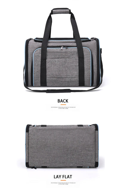 Pet Carrier Bag Foldable Small Dog Charter Carrying Cat Out Bag Expansion Pet Bag Mesh Breathable Expansion Foldable Handheld C