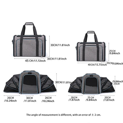 Pet Carrier Bag Foldable Small Dog Charter Carrying Cat Out Bag Expansion Pet Bag Mesh Breathable Expansion Foldable Handheld C