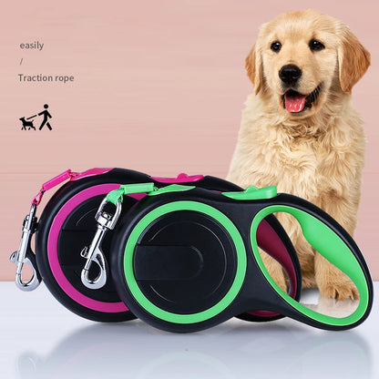 3/5/8M Pet Dogs Extending Leash Durable Nylon Automatic Retractable Doggy Leash Leads for Small Medium Large Dog Walking Supplie