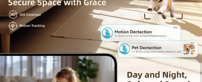 Blurams 360° Indoor Pet Camera with 2-Way Talk