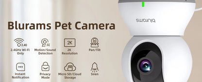 Blurams 360° Indoor Pet Camera with 2-Way Talk