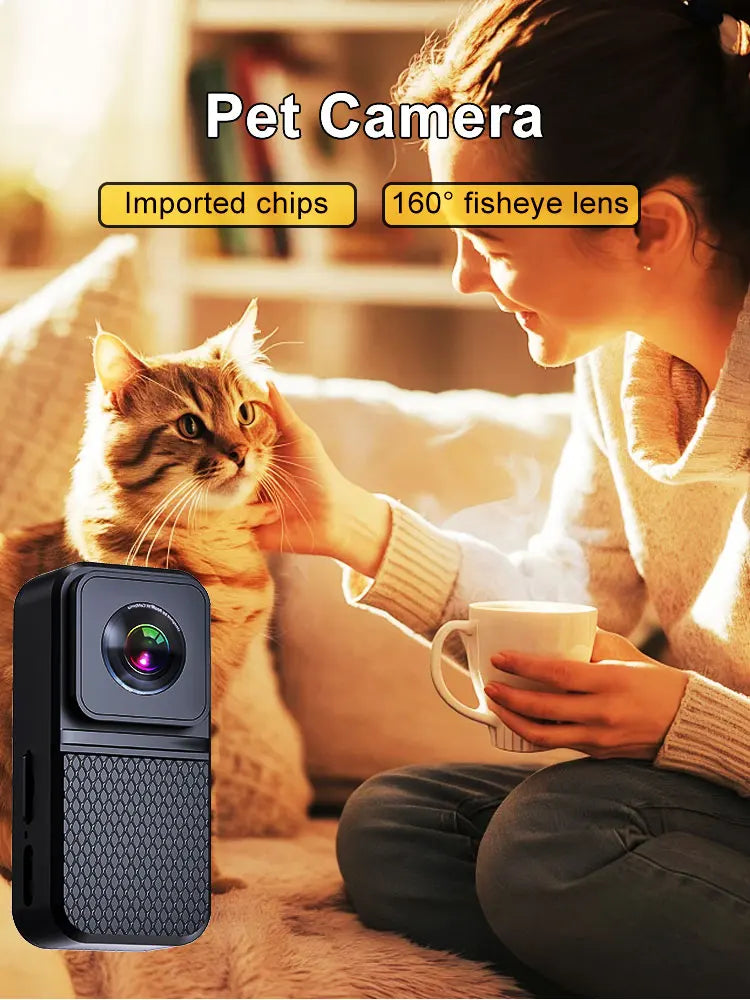 BORME HD 1080P Pet Cameras Dog Cat Pet Camera Wireless Collar Camera No WiFi Needed Video Records for Cats Dogs Birthday Gift