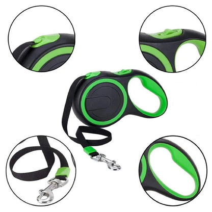 3/5/8M Pet Dogs Extending Leash Durable Nylon Automatic Retractable Doggy Leash Leads for Small Medium Large Dog Walking Supplie