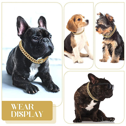 Luxury Diamond Cuban Collar for Pets with Secure Buckle