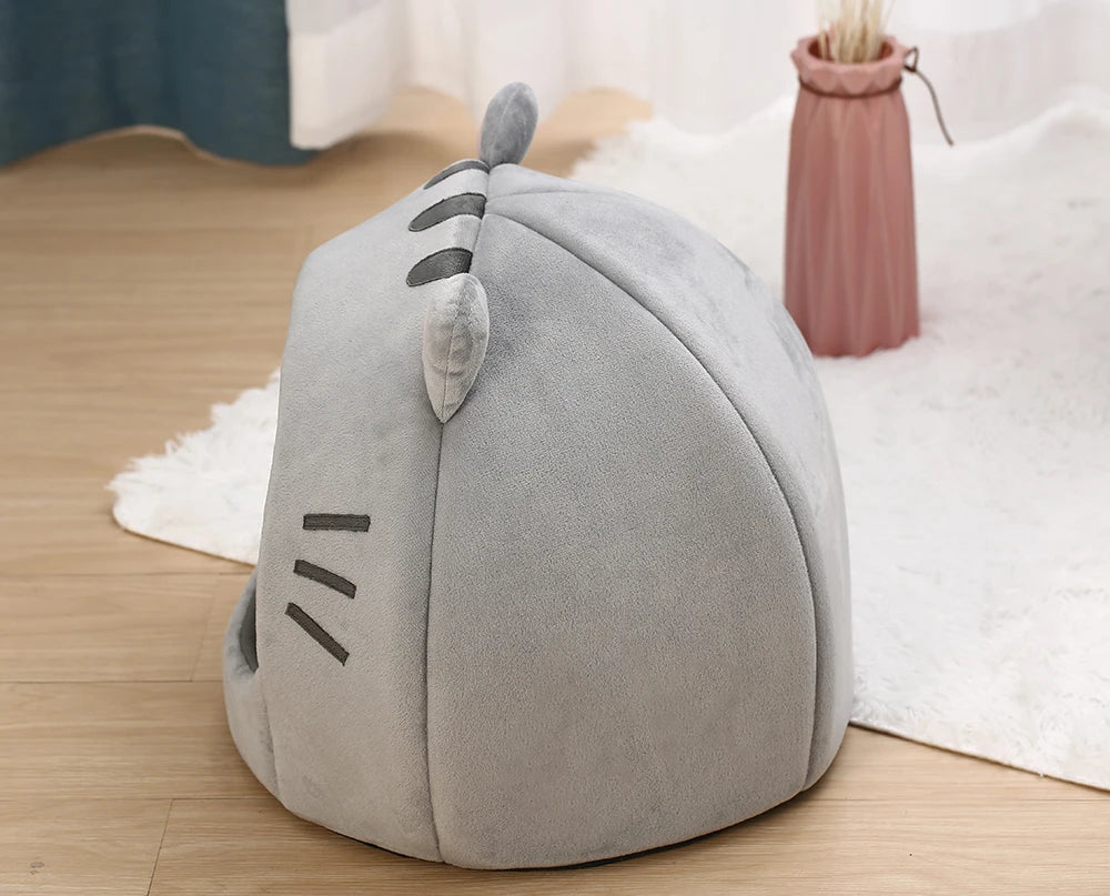 Super Cat Bed Warm Pet House Kitten Cave Cushion Cat House Warm Sleeping Dog Basket Tent Small Dog Mat Supplies Bed For Cats